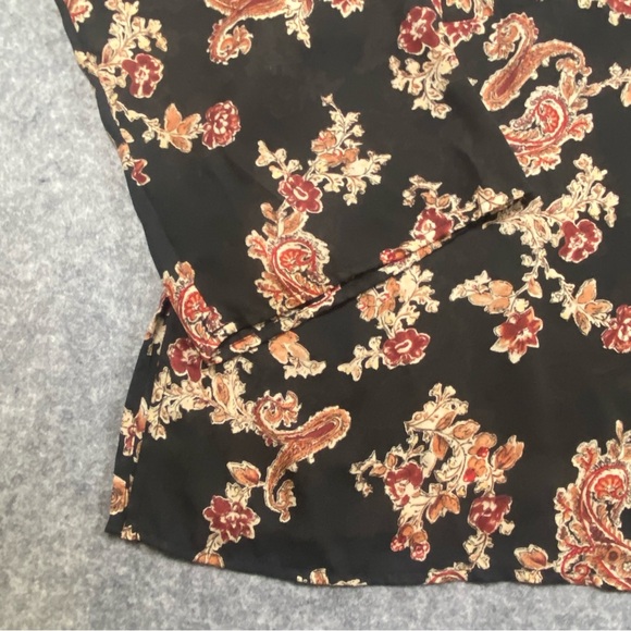 Women’s Venezia Floral Paisley Long Sleeve Top, Size 22/24, Black - Picture 4 of 13